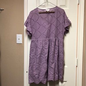 Lilac babydoll dress